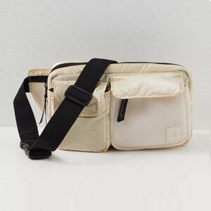 Free People Courtside Cargo Sling Bag in Marshmallow